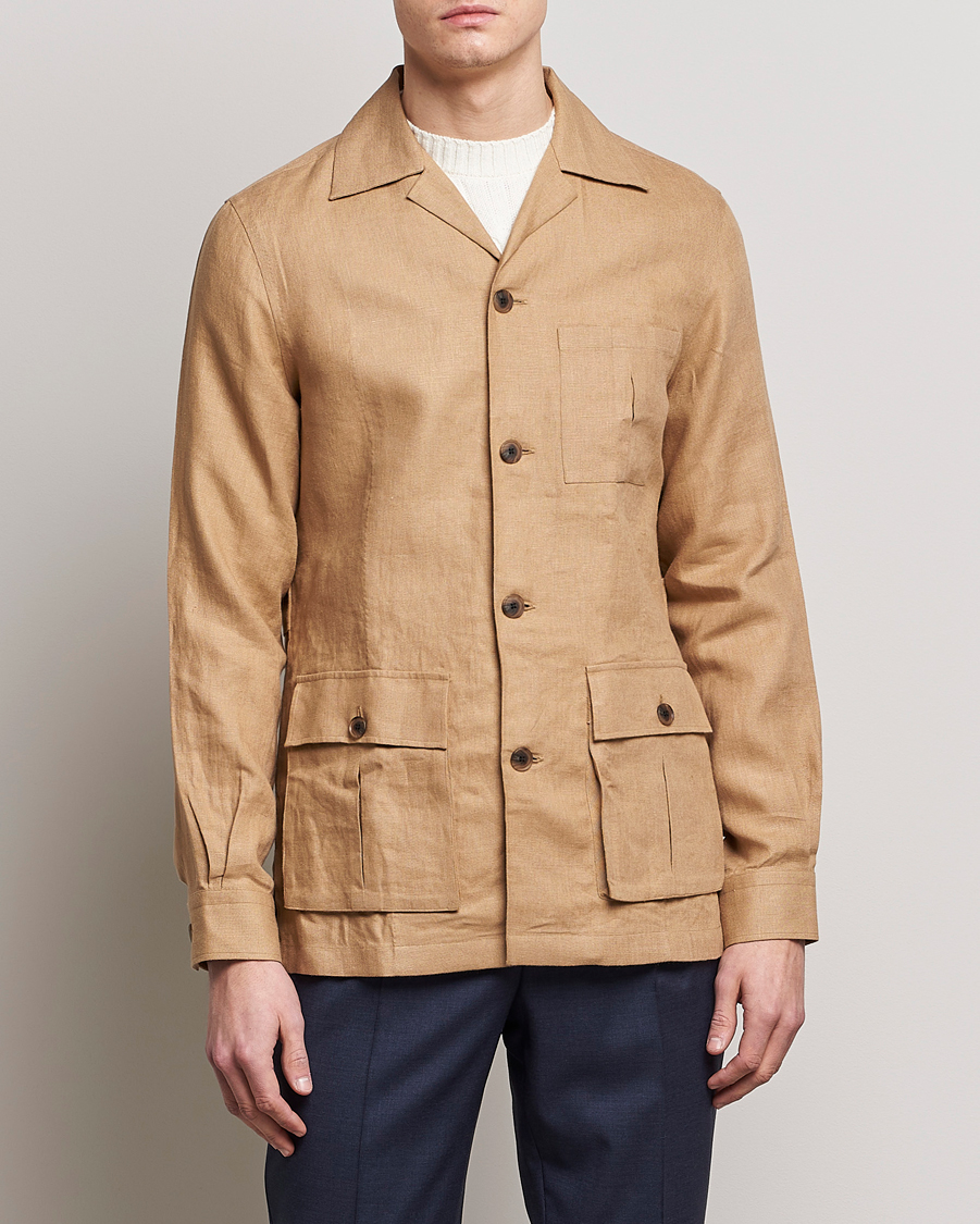Herr | Jackor | 100Hands | Linen Travellers Jacket Beige