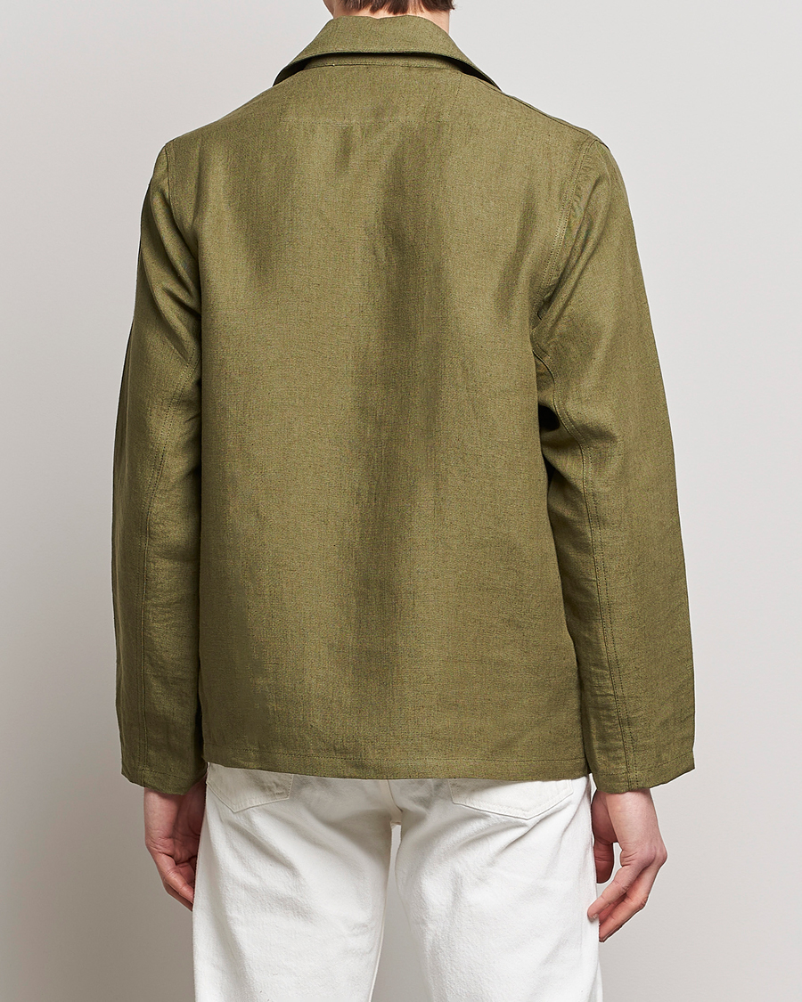 Herr | Skjortor | Peregrine | Grange Linen Shacket Khaki