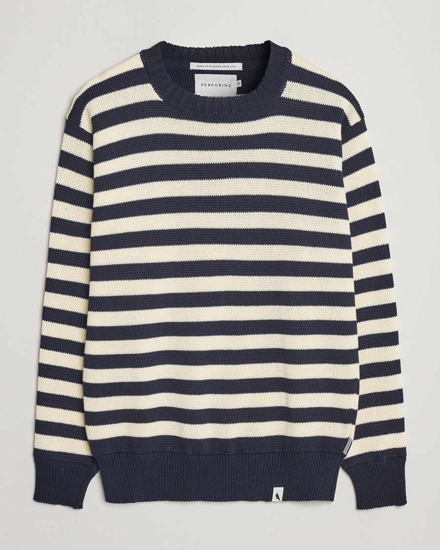 Herr | Tröjor | Peregrine | Richmond Organic Cotton Sweater Navy