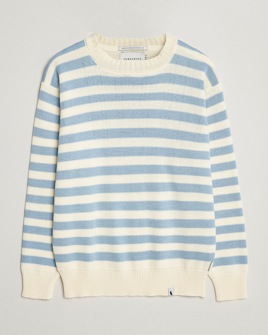 Herr | Tröjor | Peregrine | Richmond Organic Cotton Sweater Seafoam