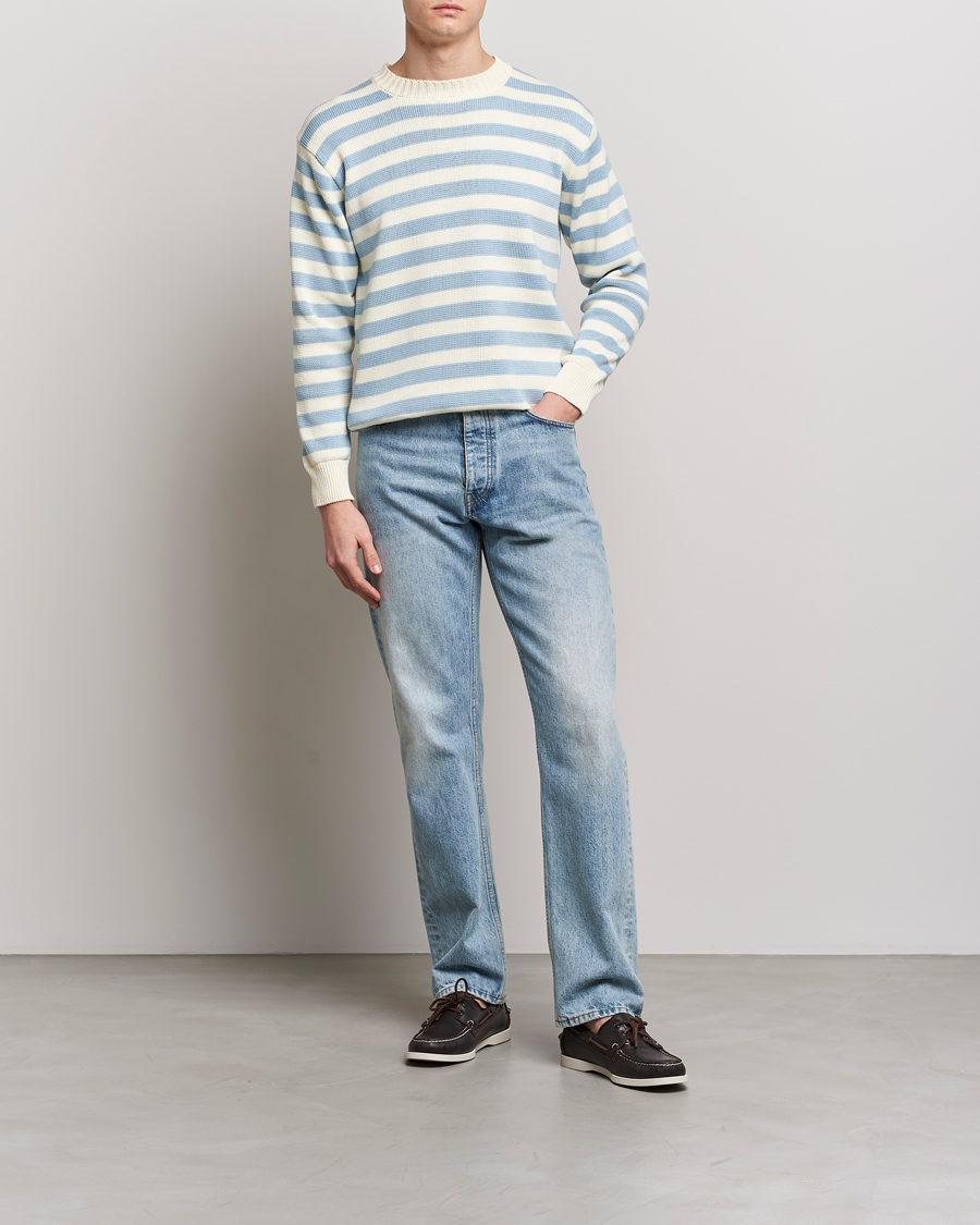 Herr | Tröjor | Peregrine | Richmond Organic Cotton Sweater Seafoam