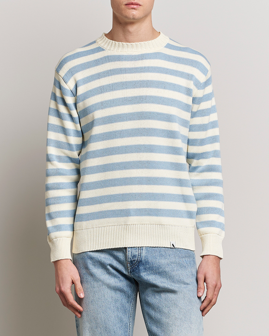 Herr | Tröjor | Peregrine | Richmond Organic Cotton Sweater Seafoam