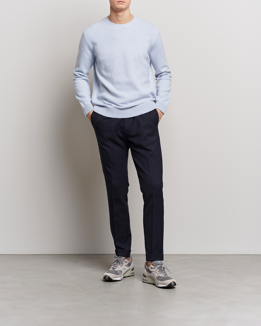 Herr | Tröjor | Colorful Standard | Classic Merino Wool Crew Neck Polar Blue