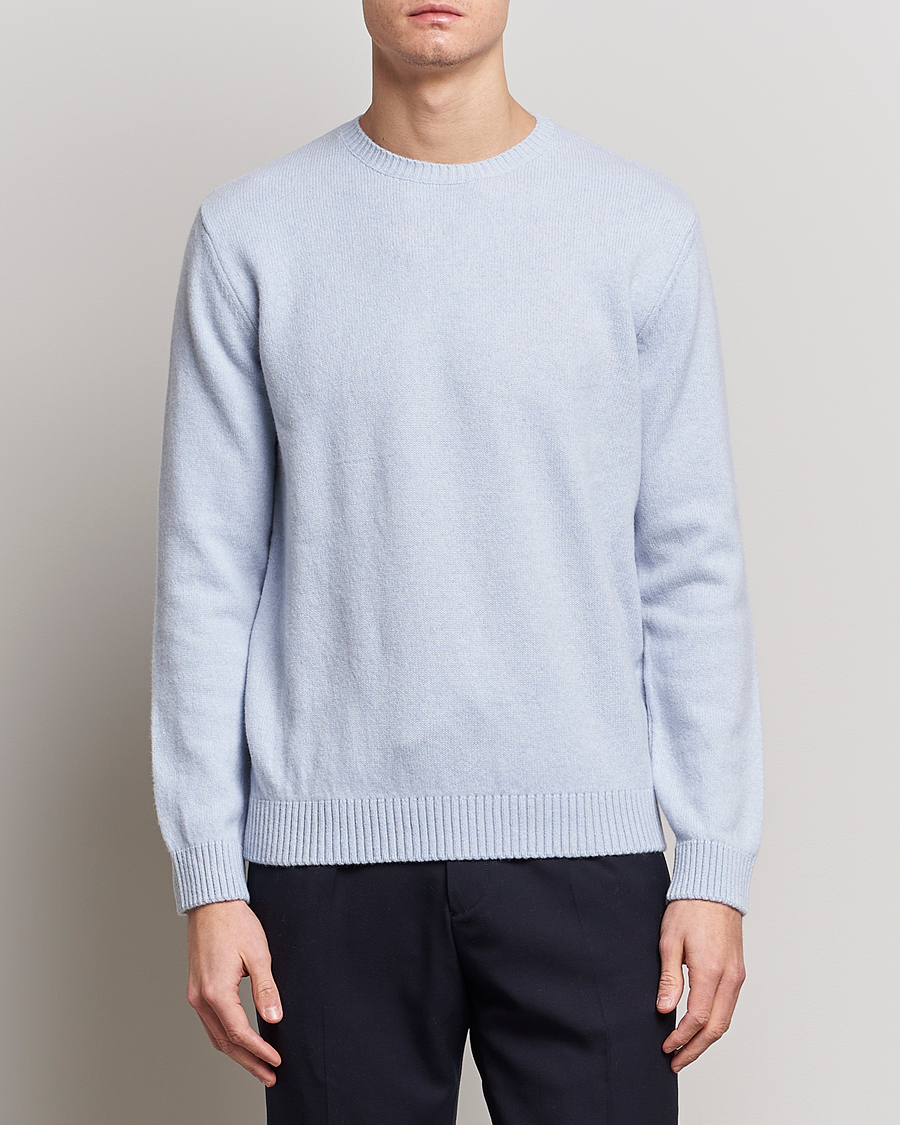 Herr | Tröjor | Colorful Standard | Classic Merino Wool Crew Neck Polar Blue