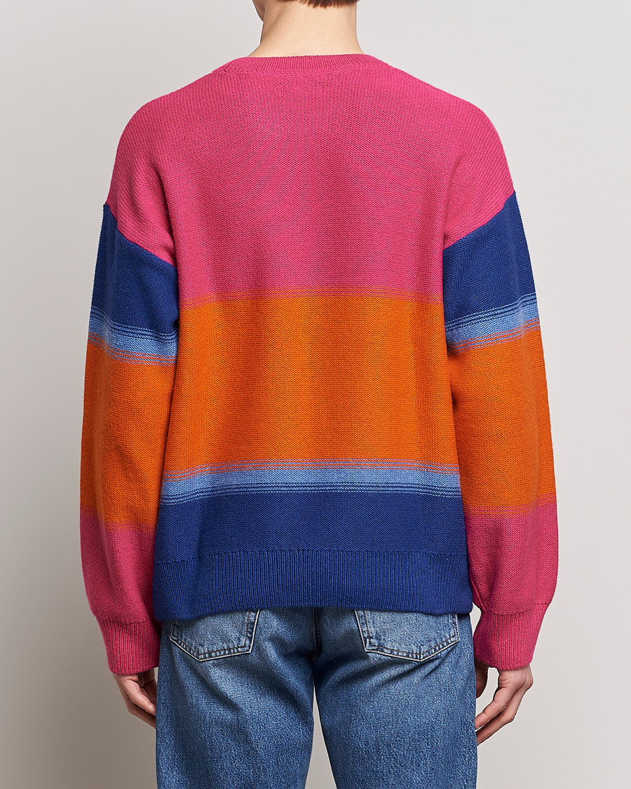 Herr | Tröjor | GANT | Degraded Striped Knitted Sweater Multi