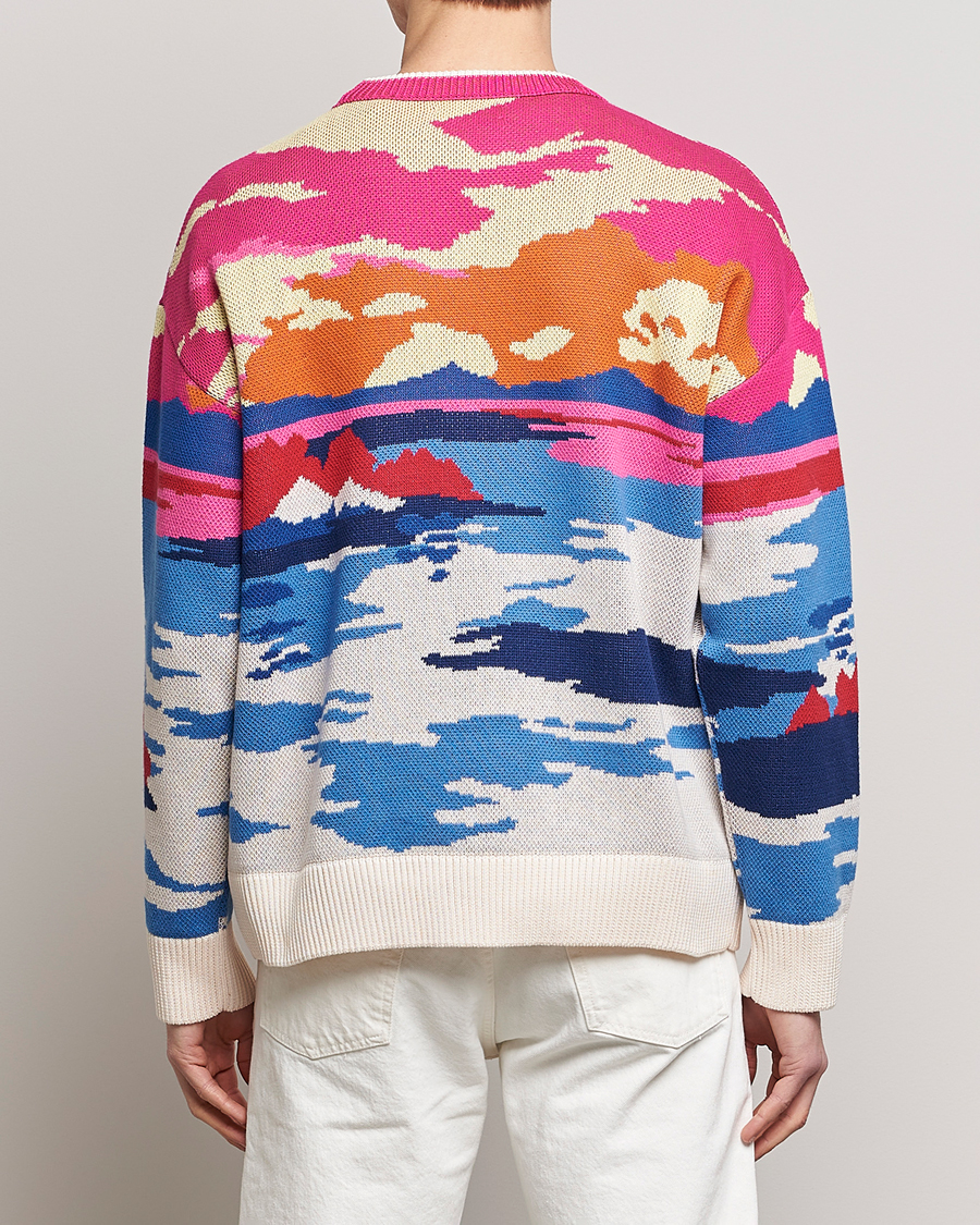 Herr | Tröjor | GANT | Landscape Printed Knitted Crew Neck Multi