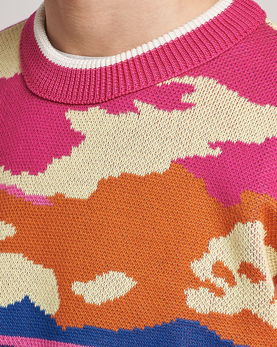 Herr | Tröjor | GANT | Landscape Printed Knitted Crew Neck Multi