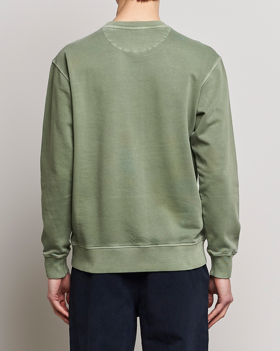 Herr | Tröjor | GANT | Sunbleached Crew Neck Sweatshirt Calamata Green