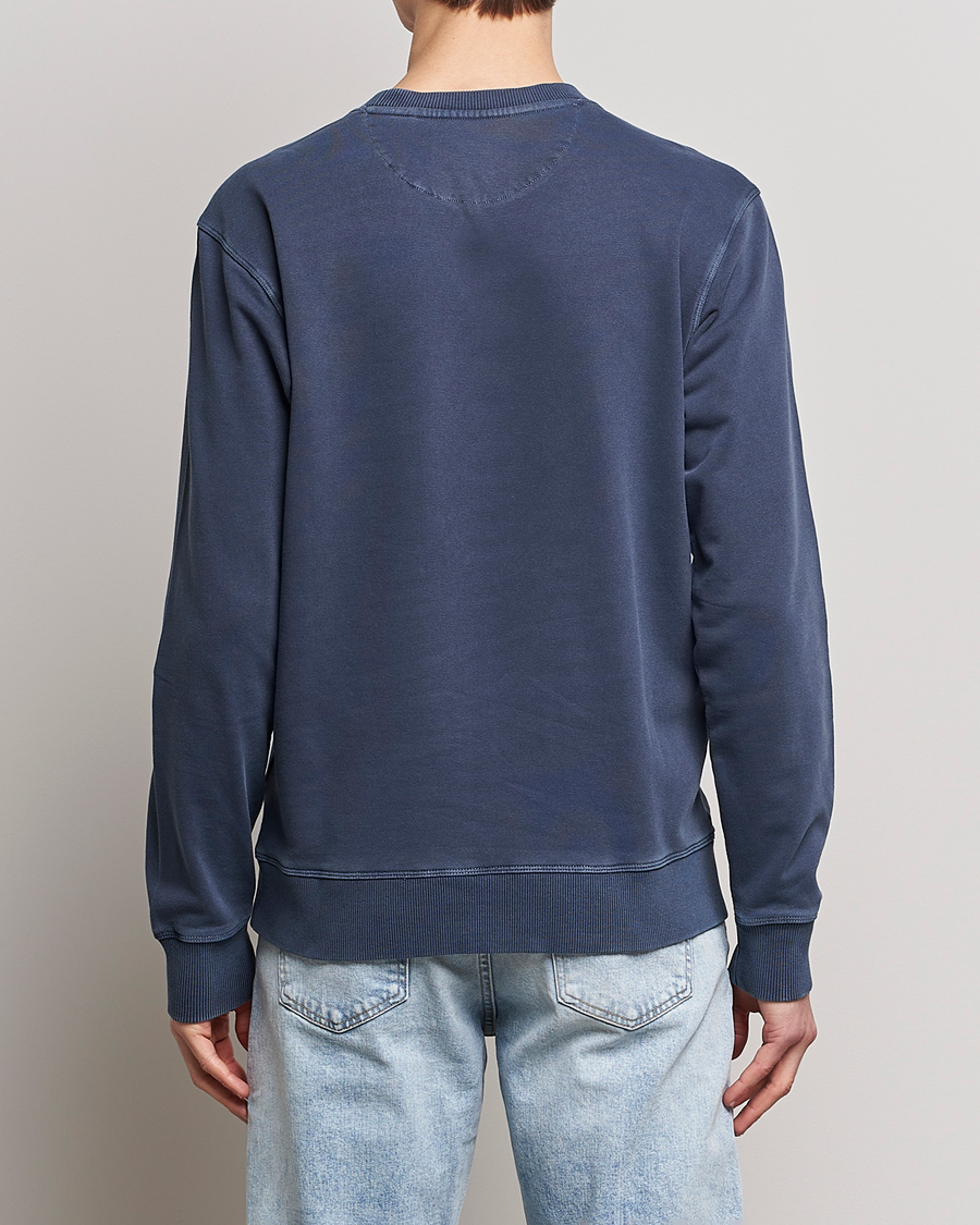 Herr | Tröjor | GANT | Sunbleached Crew Neck Sweatshirt Evening Blue