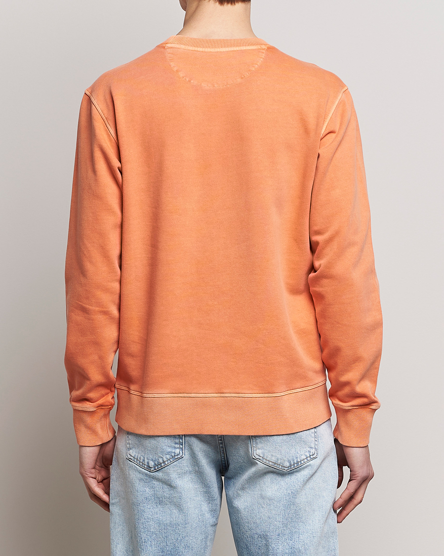 Herr | Tröjor | GANT | Sunbleached Crew Neck Sweatshirt Orange