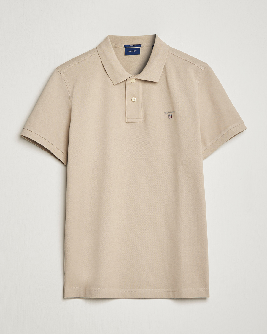 Herr | Pikéer | GANT | The Original Polo Concrete Beige
