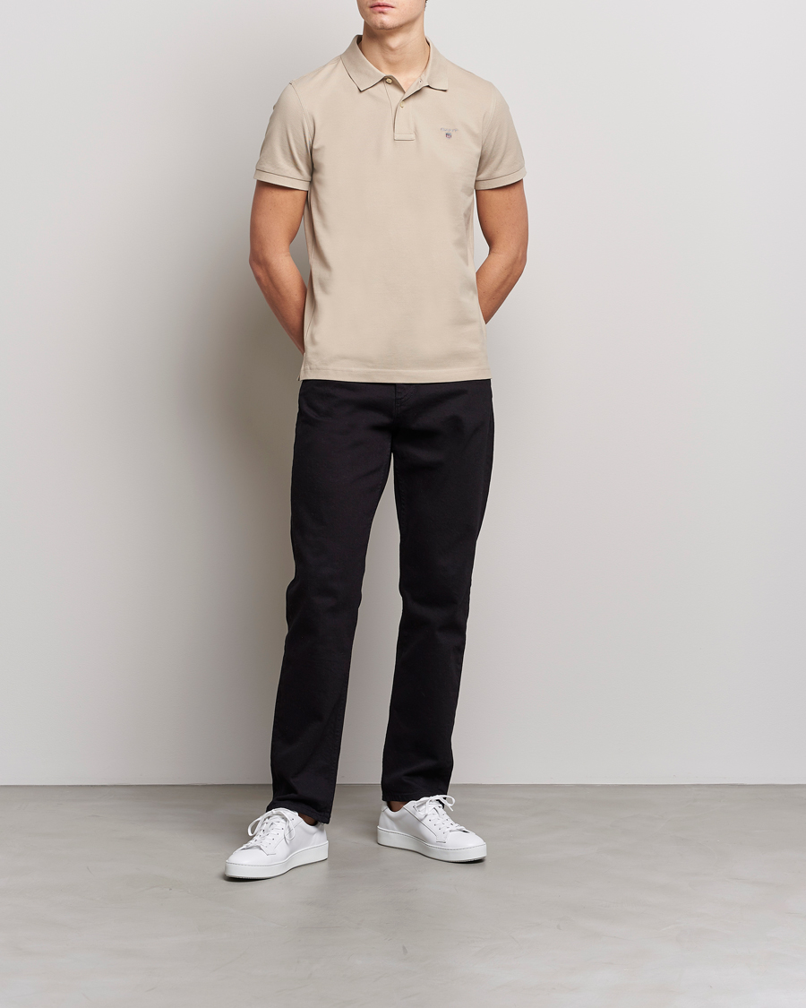 Herr | Pikéer | GANT | The Original Polo Concrete Beige