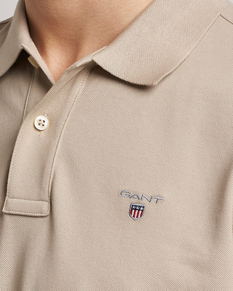 Herr | Pikéer | GANT | The Original Polo Concrete Beige