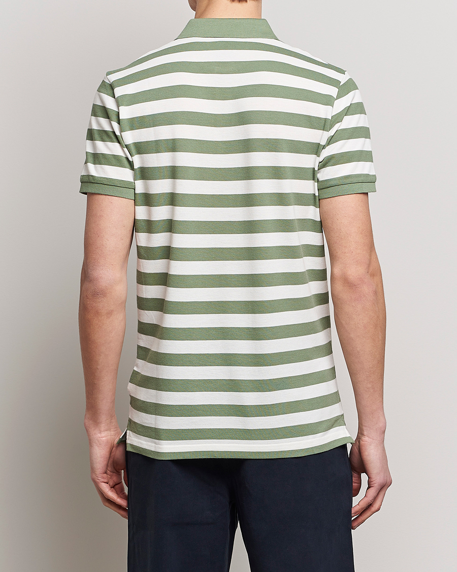 Herr | Pikéer | GANT | Striped Polo Calamata Green