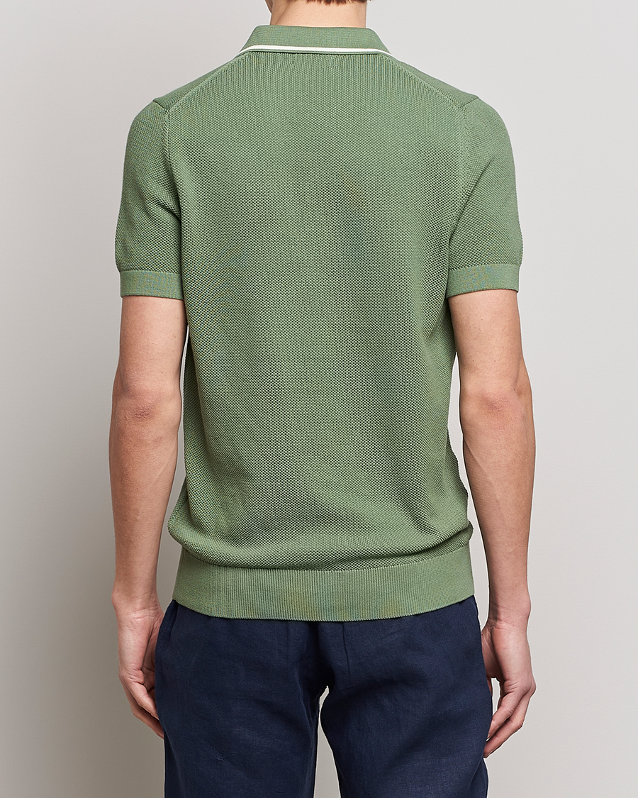 Herr | Pikéer | GANT | Cotton Knitted Polo Calamata Green