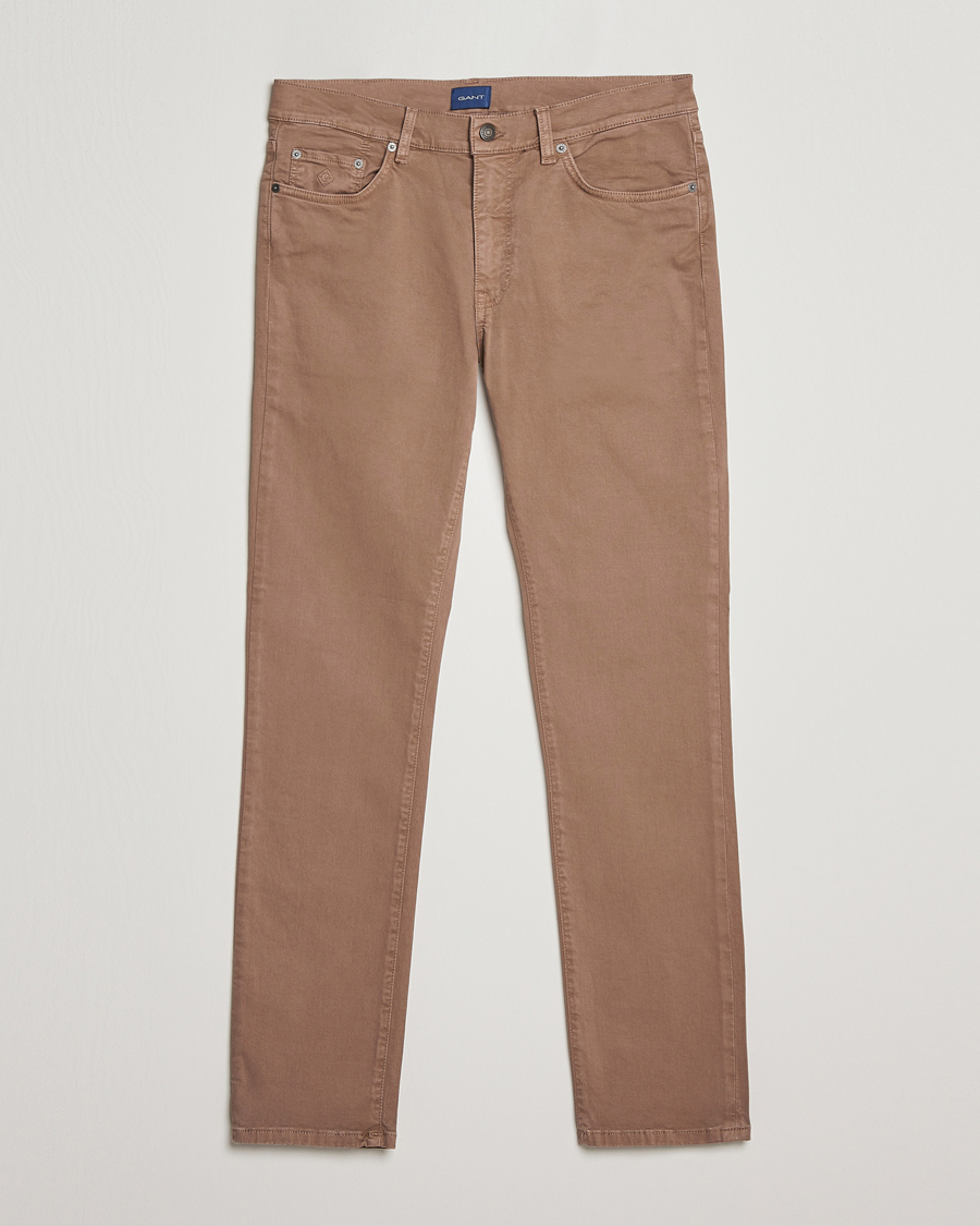 Herr | Byxor | GANT | Hayes Desert Jeans Desert Brown