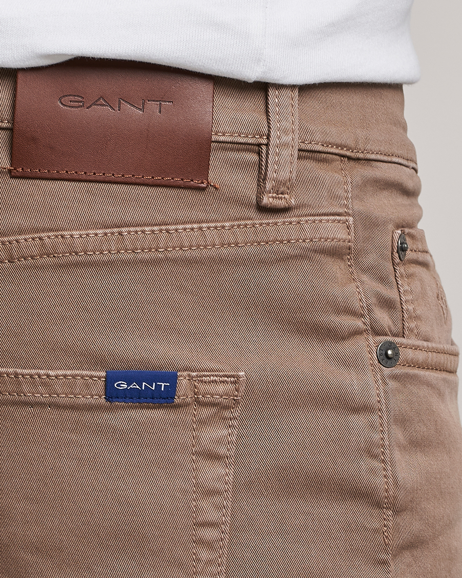 Herr | Byxor | GANT | Hayes Desert Jeans Desert Brown