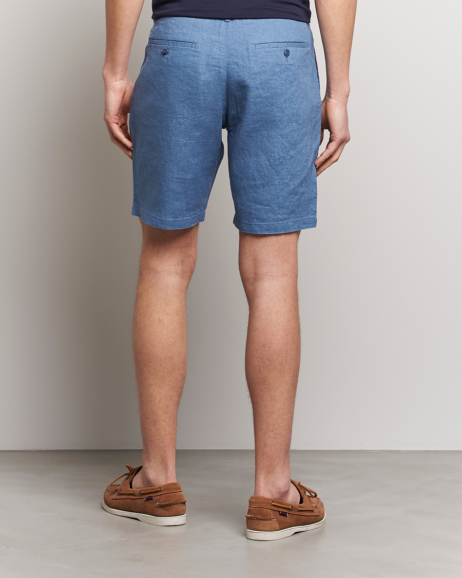 Herr | Shorts | GANT | Relaxed Linen Drawstring Shorts Salty Sea Blue