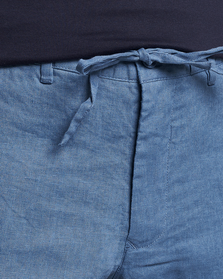 Herr | Shorts | GANT | Relaxed Linen Drawstring Shorts Salty Sea Blue
