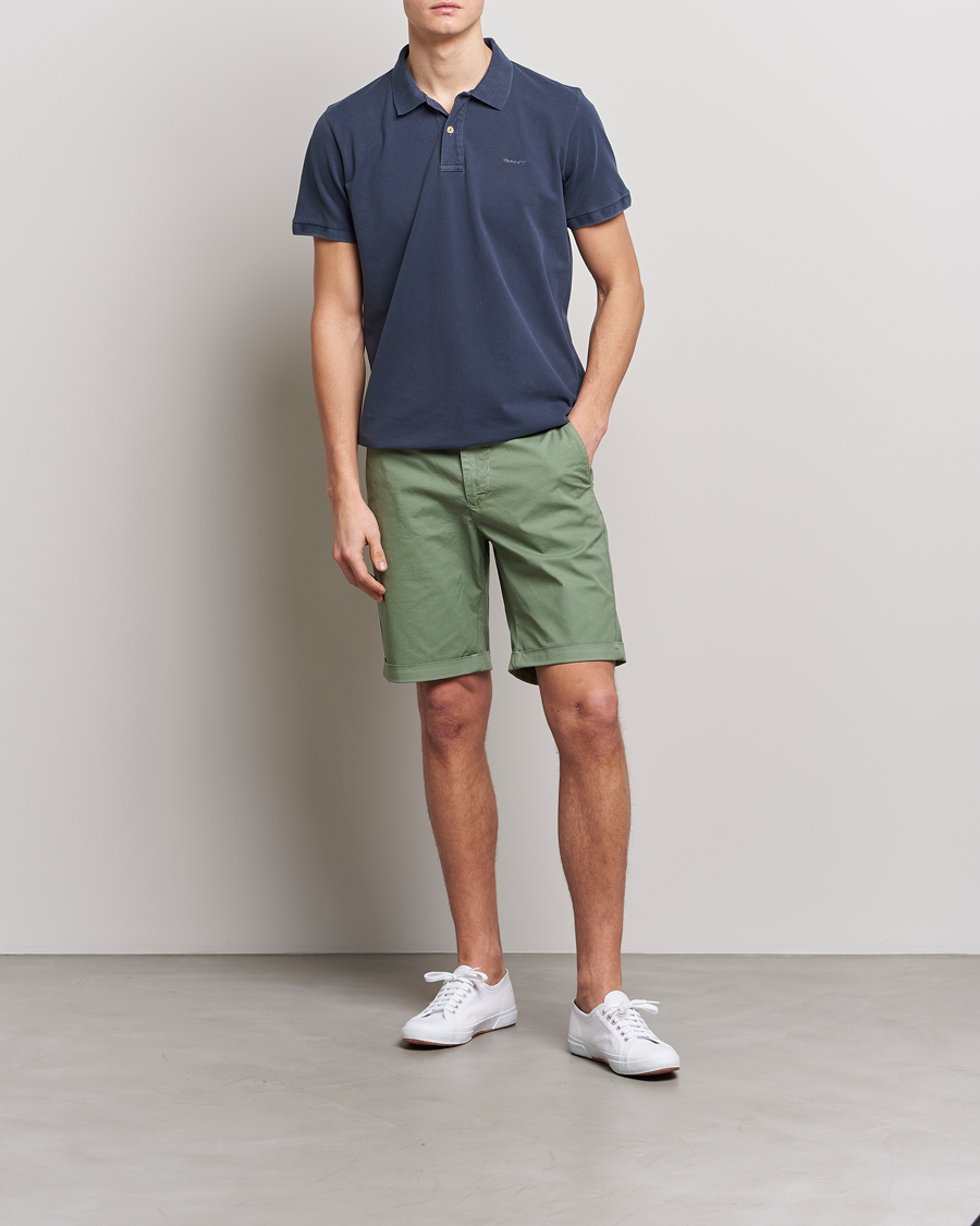 Herr | Shorts | GANT | Regular Sunbleached Shorts Calamata Green