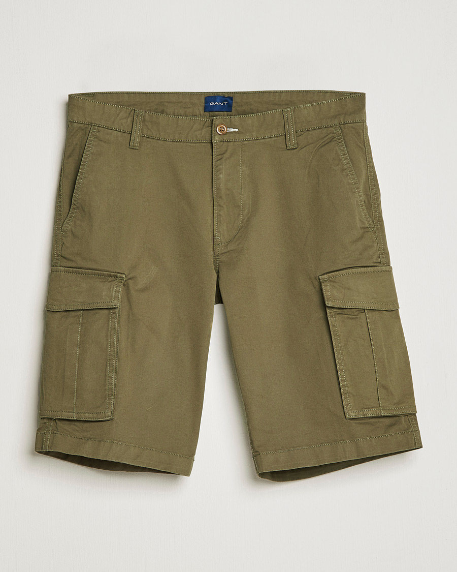 Herr | Shorts | GANT | Relaxed Twill Cargoshorts Racing Green