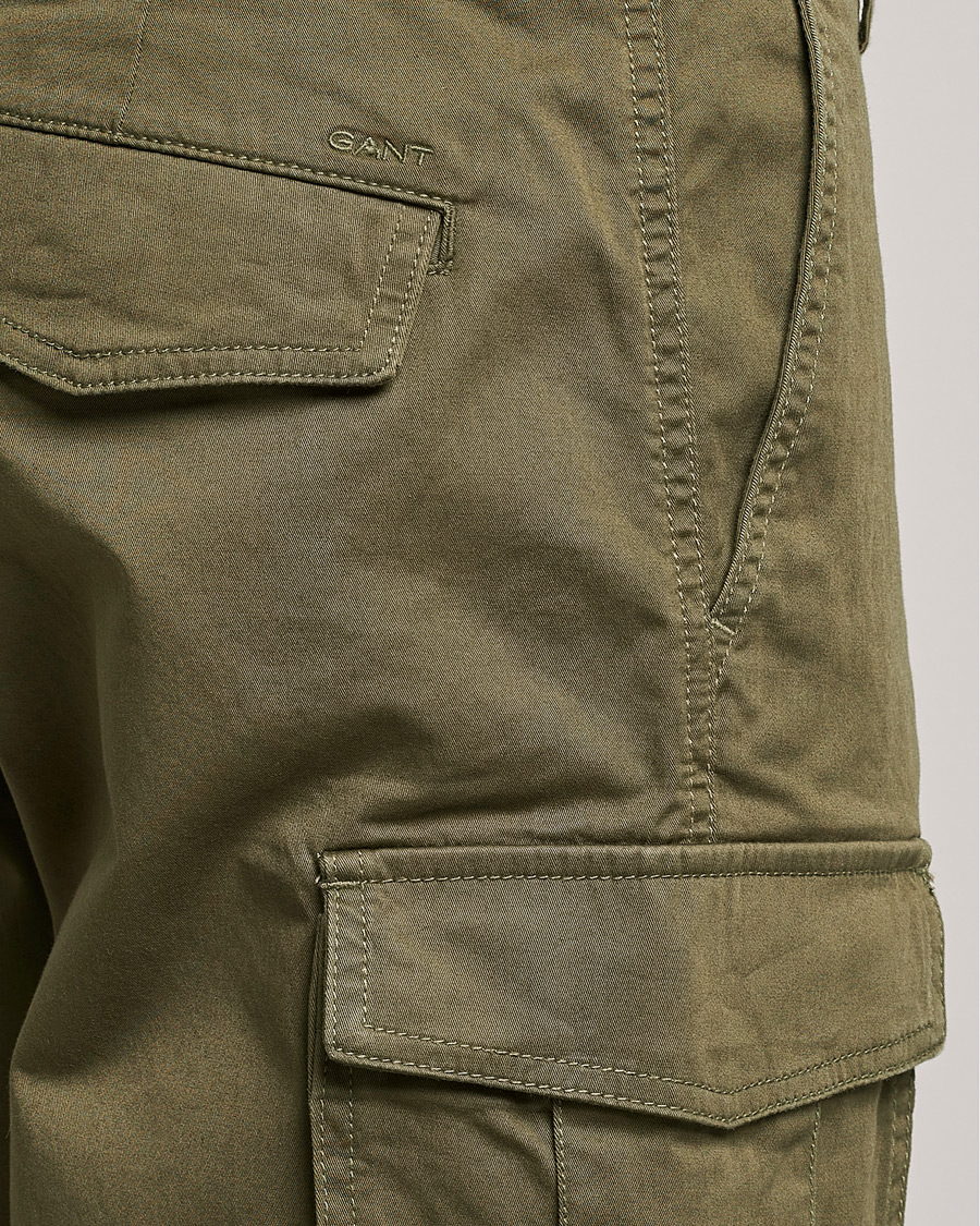 Herr | Shorts | GANT | Relaxed Twill Cargoshorts Racing Green
