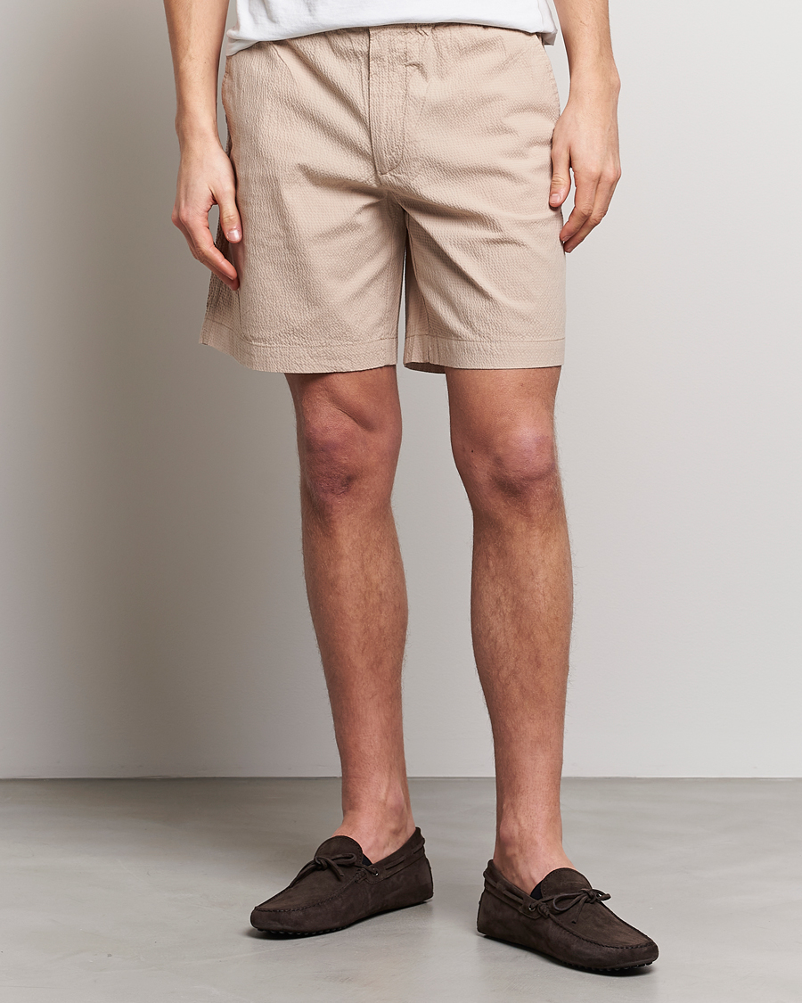 Herr | Shorts | GANT | Seersucker Drawstring Shorts Dry Sand