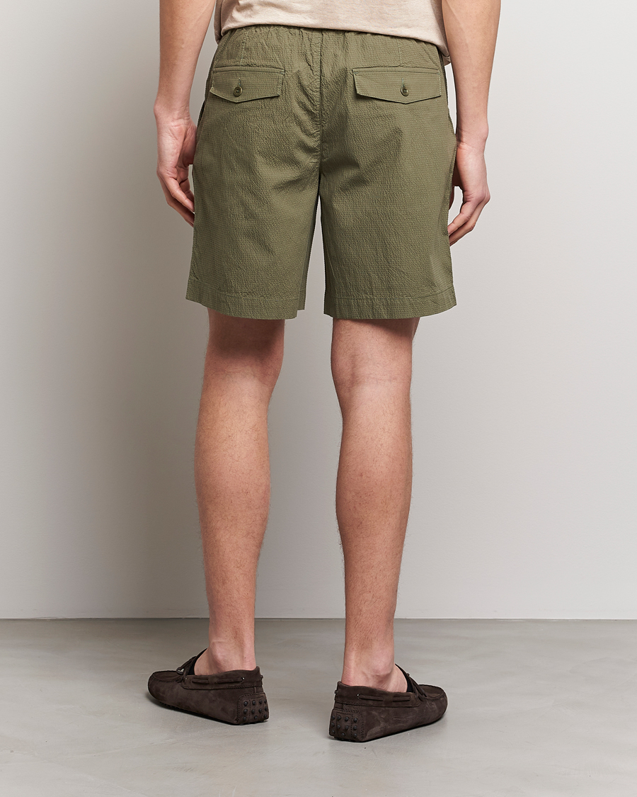 Herr | Shorts | GANT | Seersucker Drawstring Shorts Racing Green
