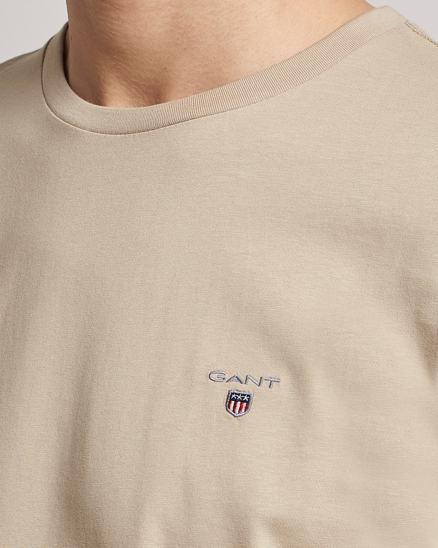 Herr | T-Shirts | GANT | The Original T-Shirt Concrete Beige