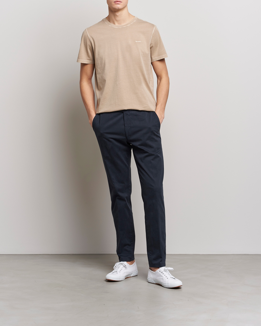 Herr | T-Shirts | GANT | Sunbleached T-Shirt Concrete Beige