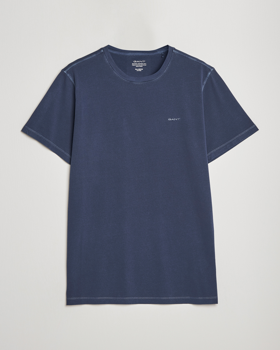 Herr | T-Shirts | GANT | Sunbleached T-Shirt Evening Blue