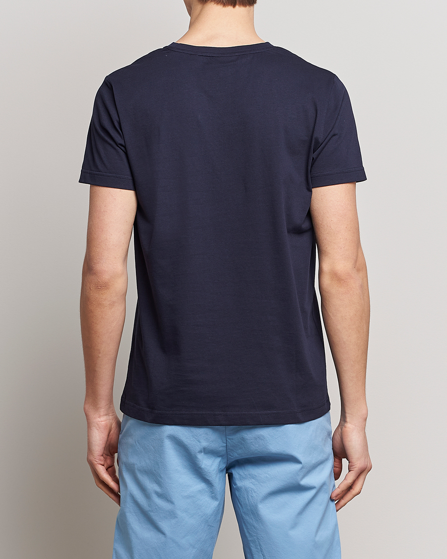 Herr | T-Shirts | GANT | Sailing Logo Crew Neck T-Shirt Evening Blue