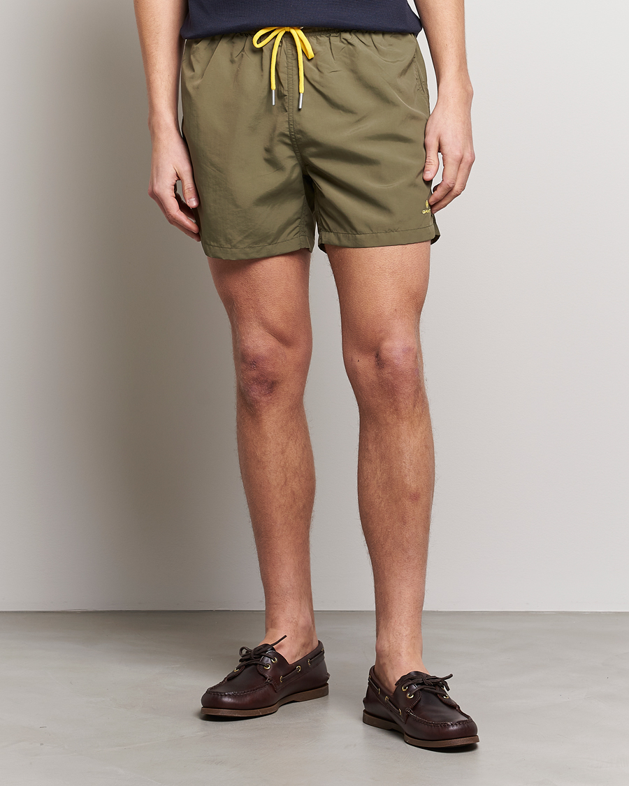 Herr | Badbyxor | GANT | Basic Swimshorts Racing Green
