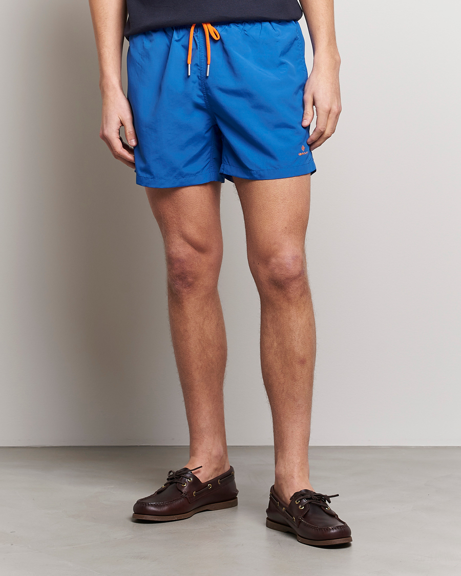 Herr | Badbyxor | GANT | Basic Swimshorts Nautical Blue