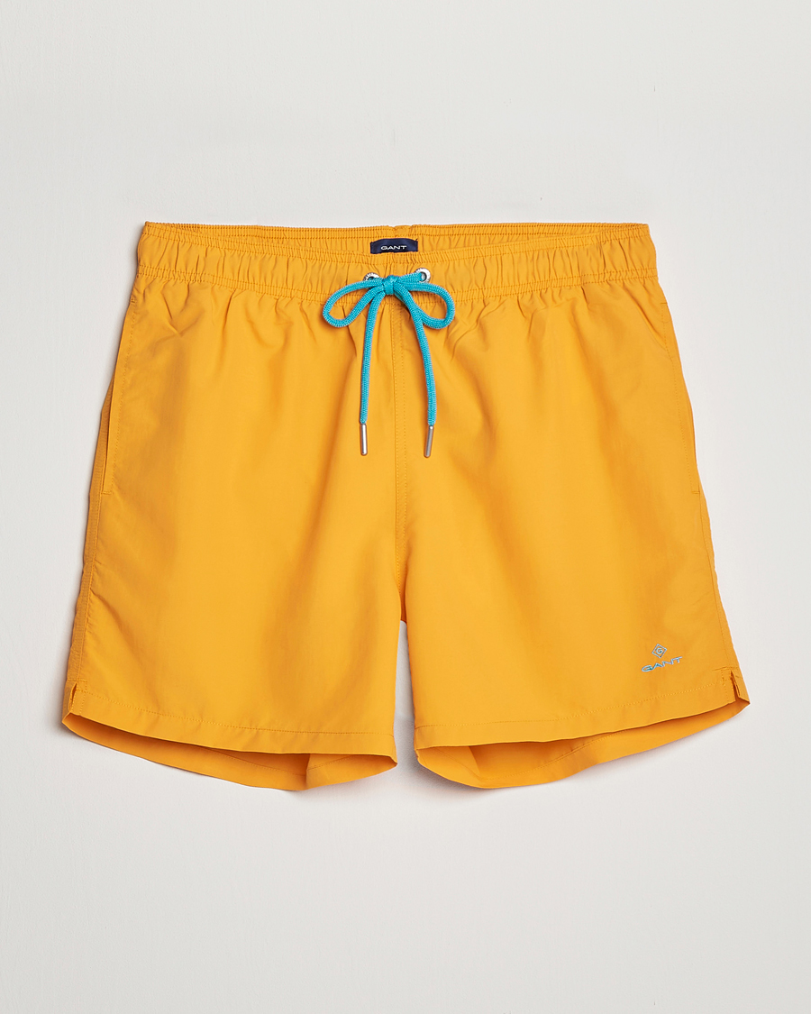 Herr | Badbyxor | GANT | Basic Swimshorts Dalia Orange