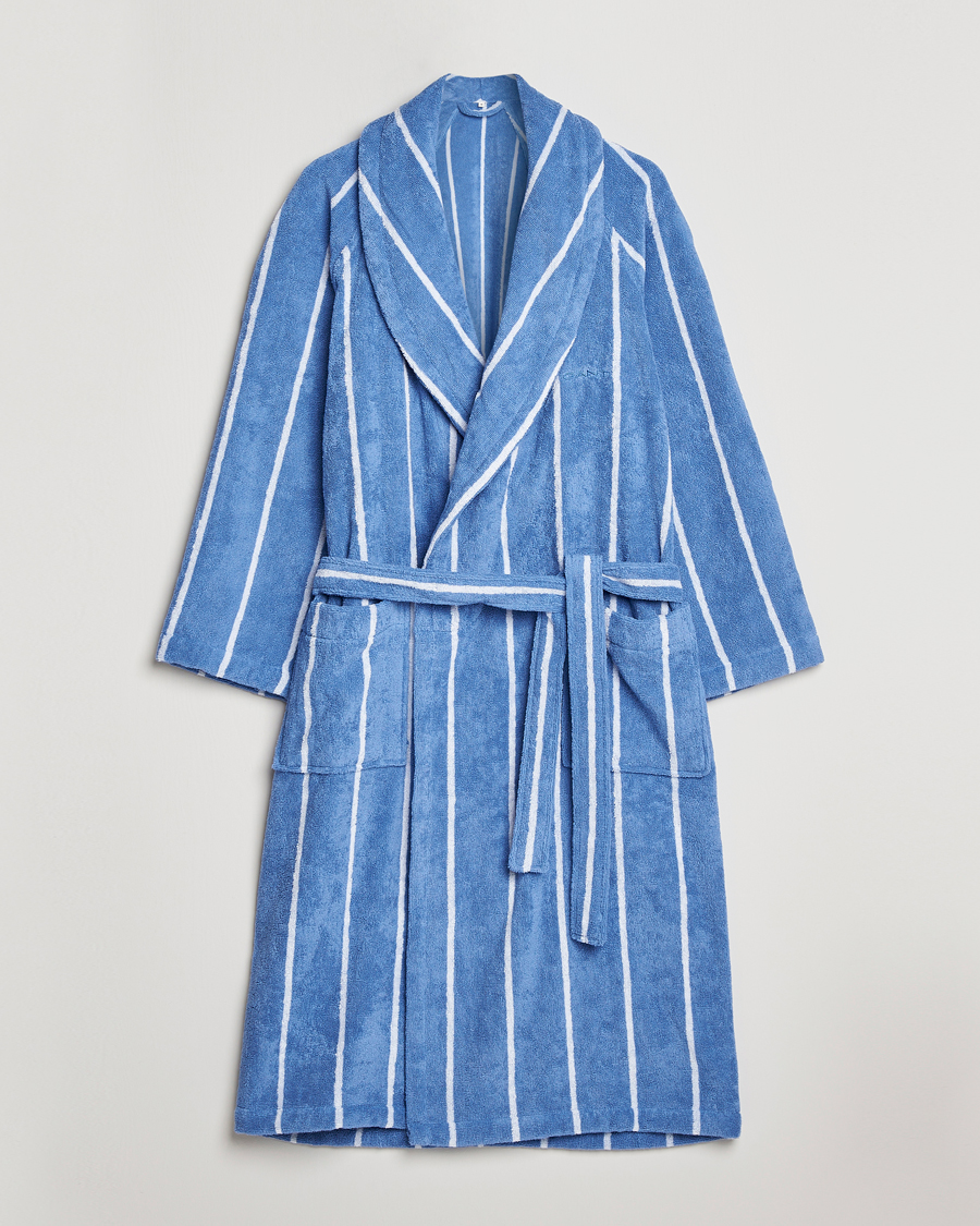 Herr | Pyjamas & Morgonrockar | GANT | Striped Robe Blue Bell