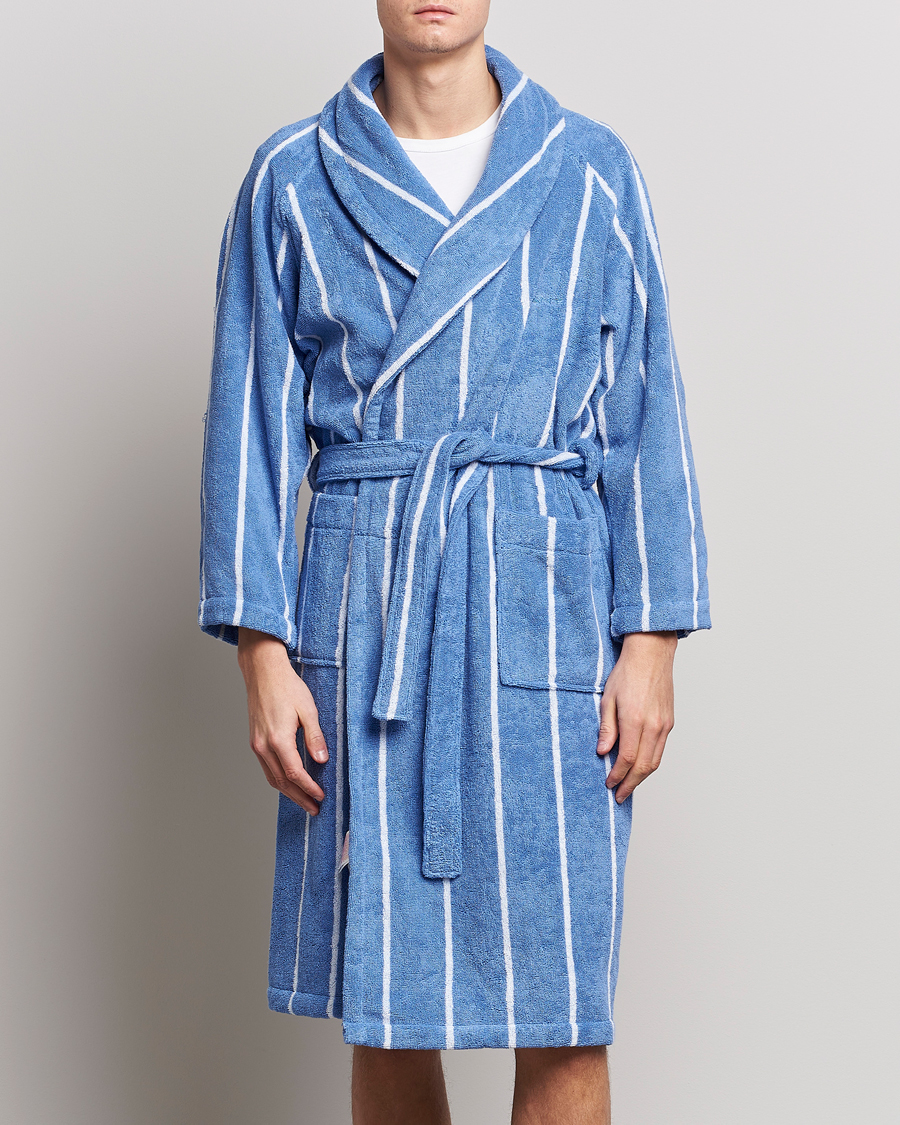 Herr | Pyjamas & Morgonrockar | GANT | Striped Robe Blue Bell