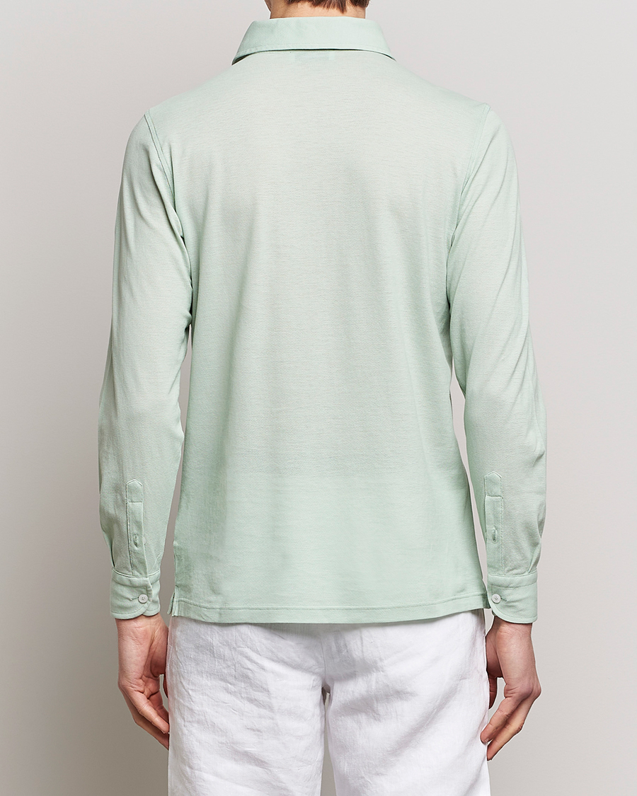 Herr | Skjortor | Gran Sasso | Popover Shirt Light Green