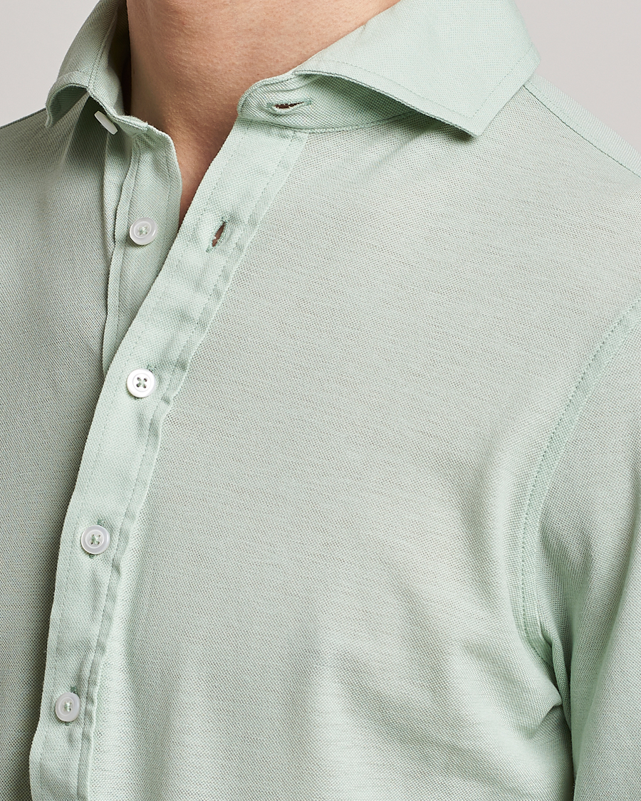 Herr | Skjortor | Gran Sasso | Popover Shirt Light Green
