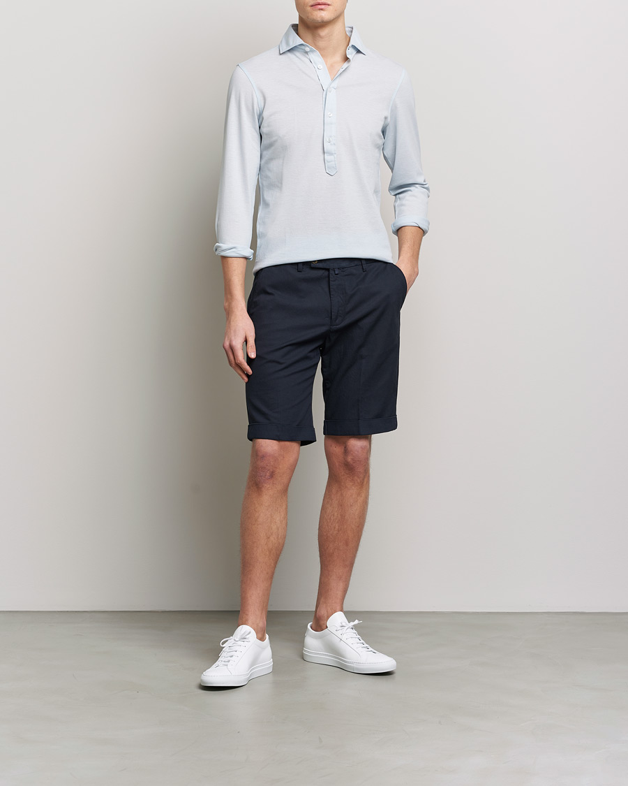 Herr | Skjortor | Gran Sasso | Popover Shirt Light Blue