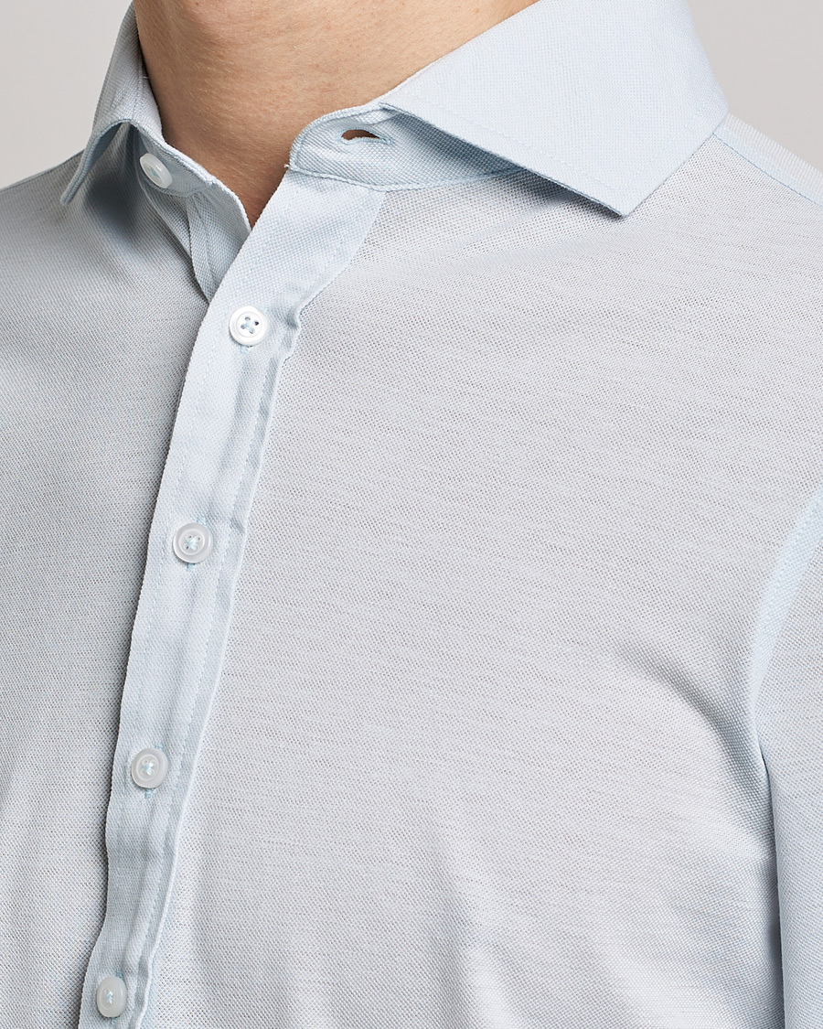 Herr | Skjortor | Gran Sasso | Popover Shirt Light Blue