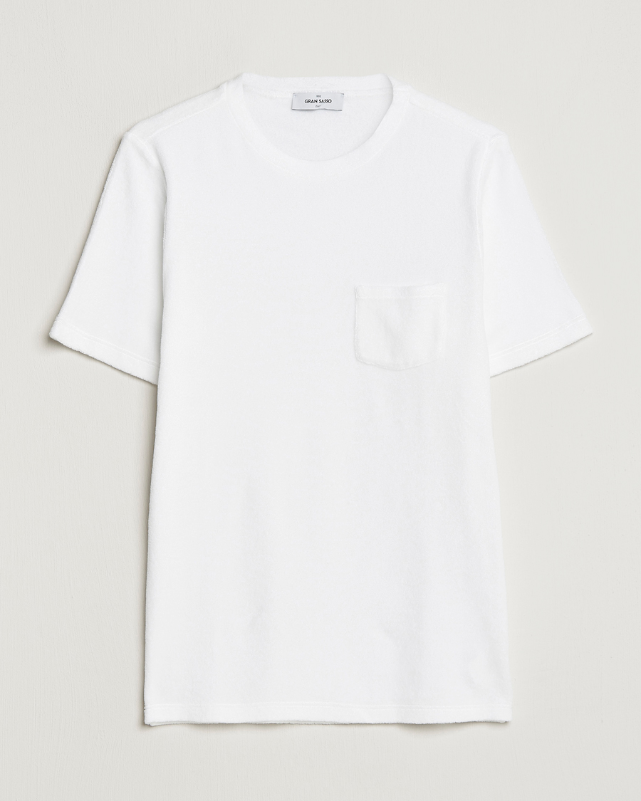 Herr | T-Shirts | Gran Sasso | Cotton Terry Tee White