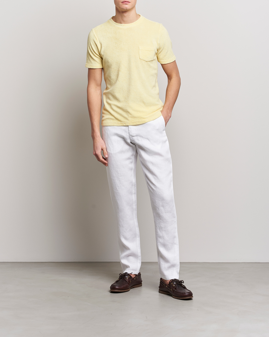 Herr | T-Shirts | Gran Sasso | Cotton Terry Tee Yellow