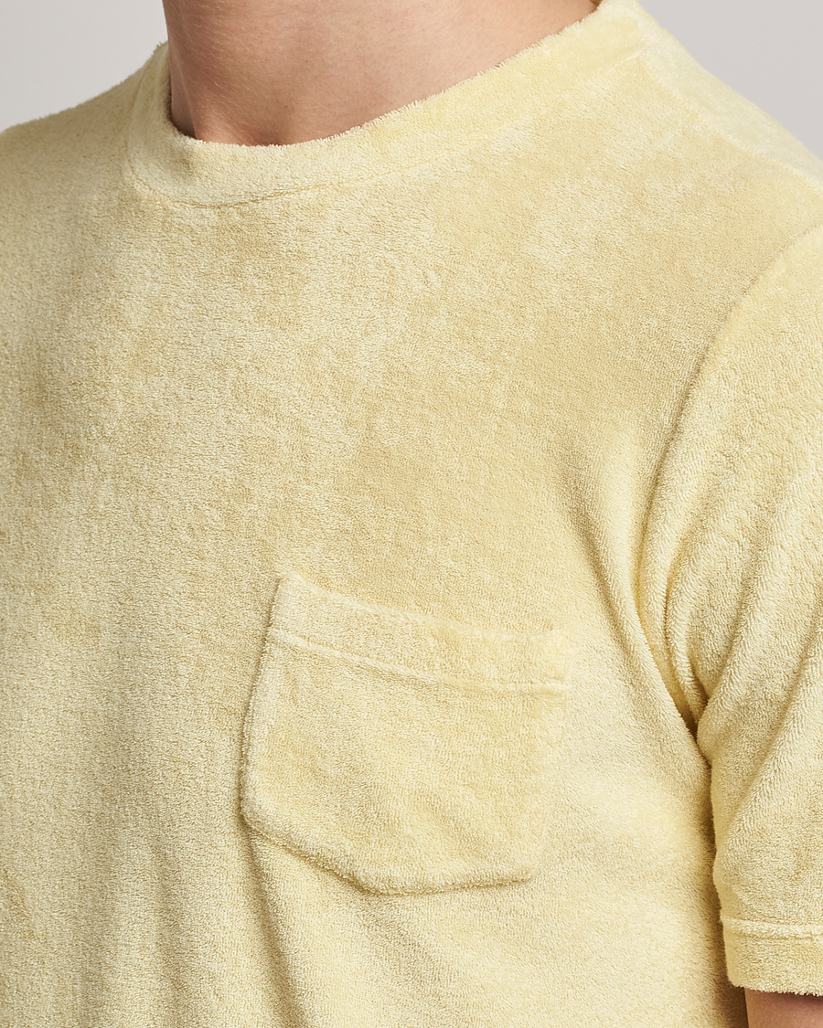 Herr | T-Shirts | Gran Sasso | Cotton Terry Tee Yellow