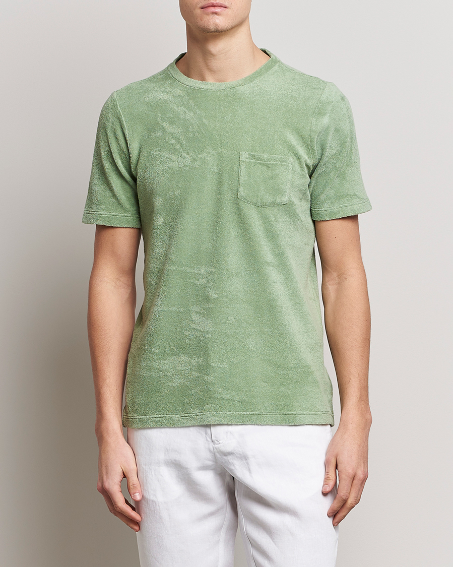 Herr | Gran Sasso | Gran Sasso | Cotton Terry Tee Green