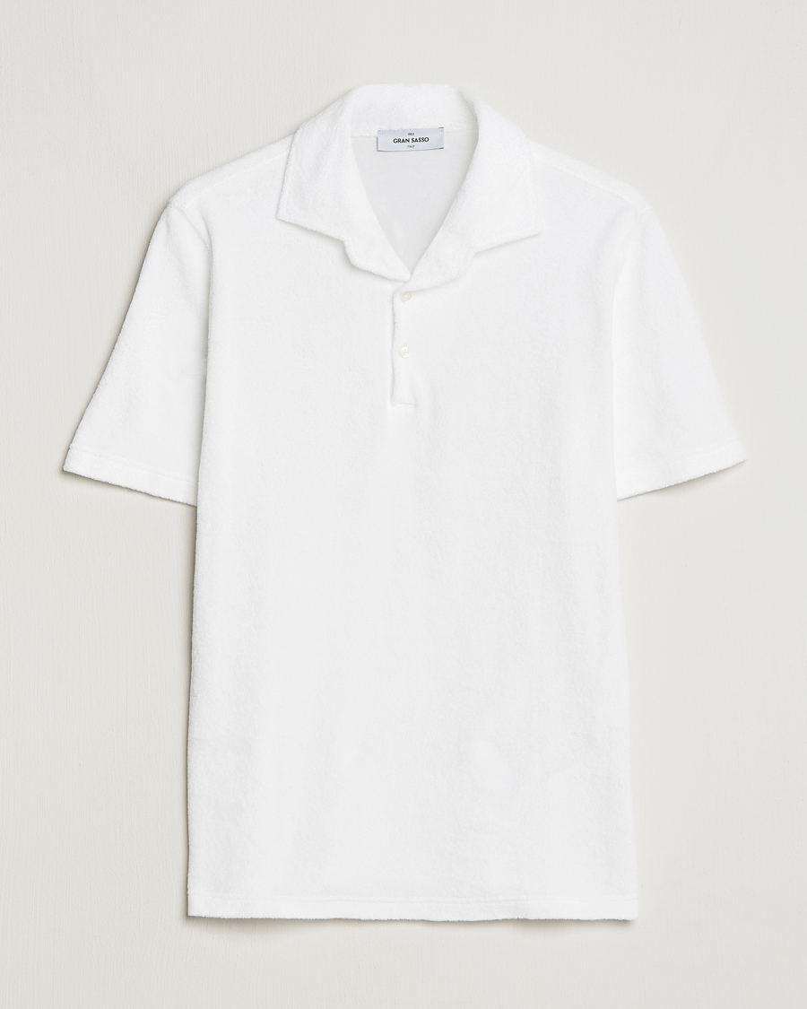 Herr | Pikéer | Gran Sasso | Cotton Terry Polo White