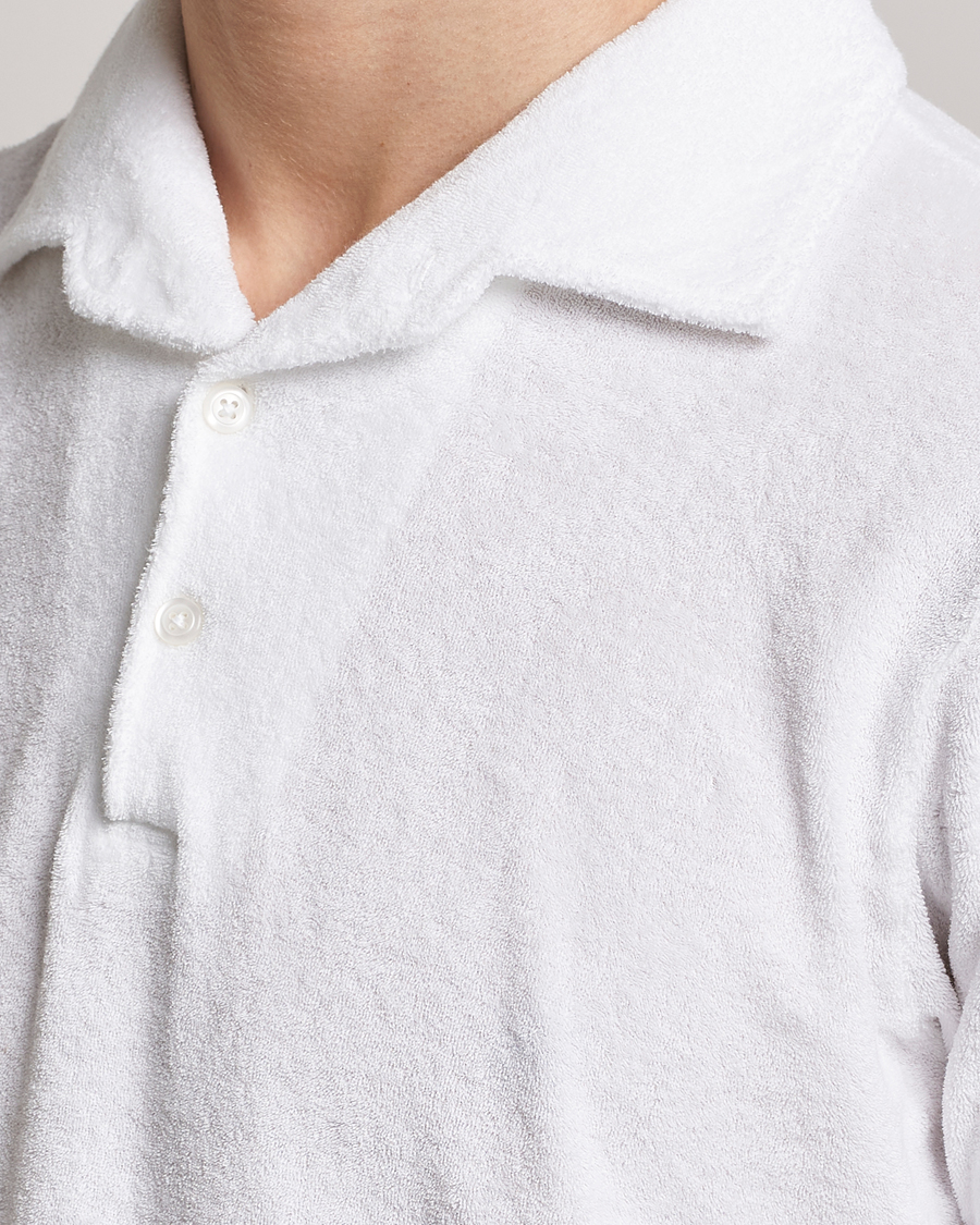 Herr | Pikéer | Gran Sasso | Cotton Terry Polo White