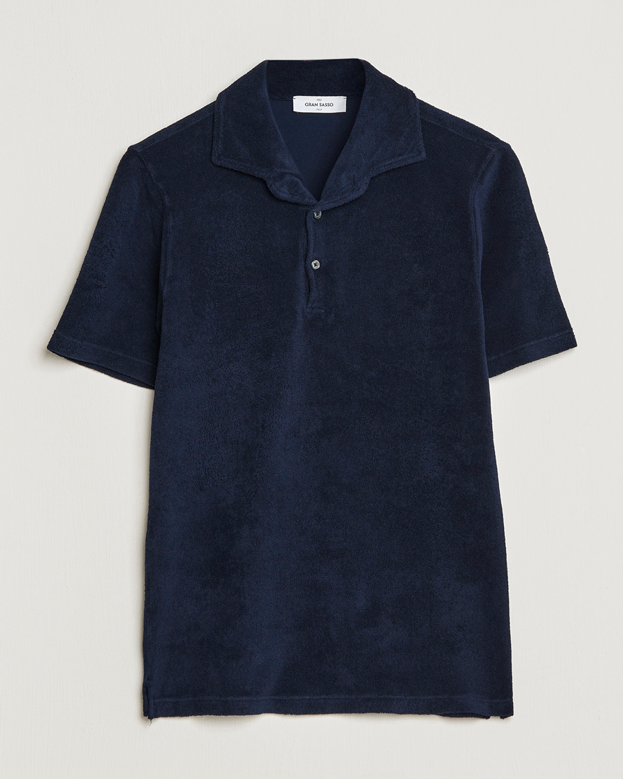 Herr | Pikéer | Gran Sasso | Cotton Terry Polo Navy