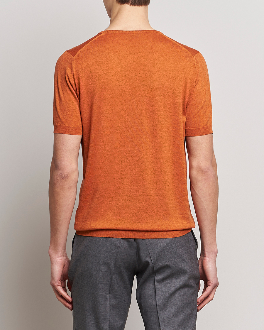 Herr | T-Shirts | John Smedley | Belden Wool/Cotton T-Shirt Amber