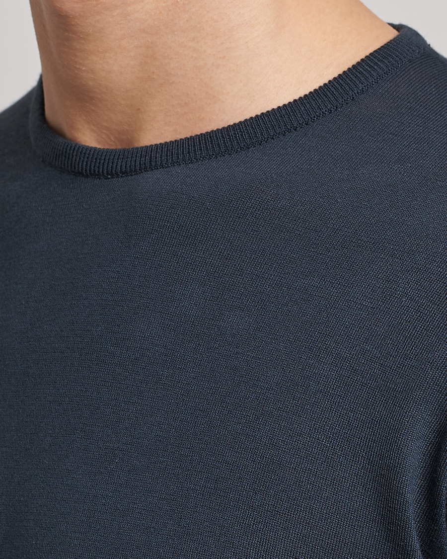 Herr | Tröjor | John Smedley | Hatfield Sea Island Crew Neck Granite
